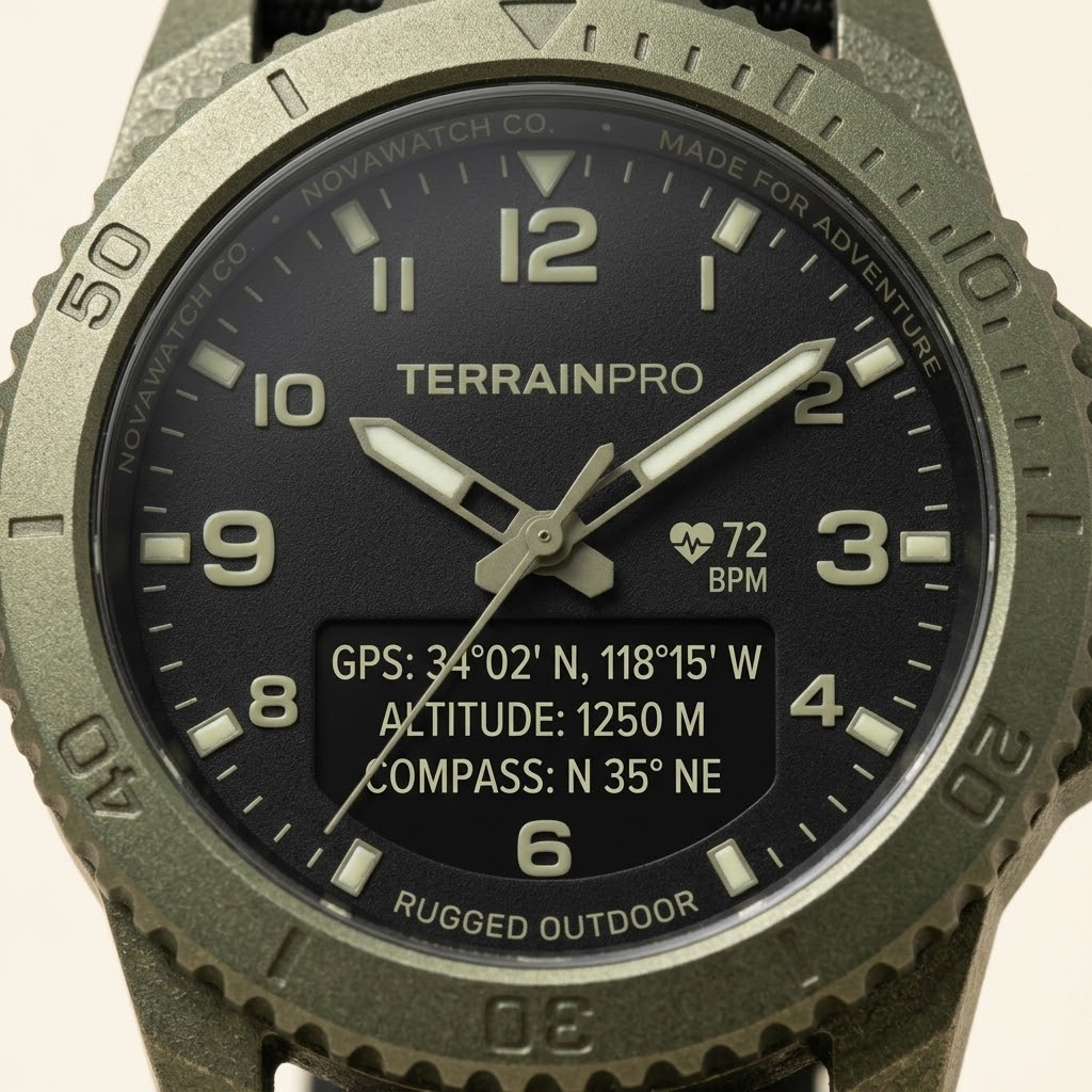 TerrainPro Rugged Outdoor Smartwatch